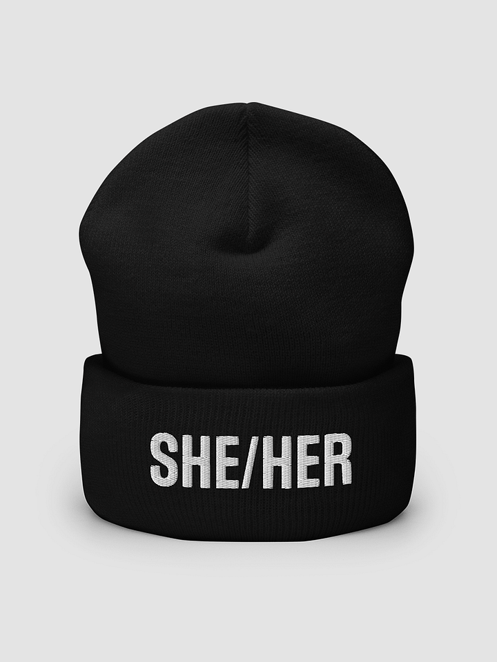 She/Her Pronoun Beanie product image (2)