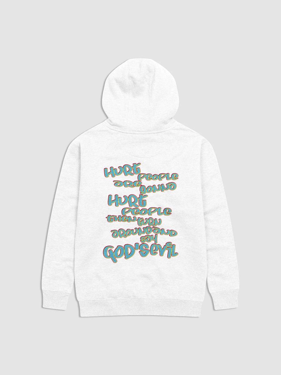 Hurt People - Blue Graffiti - Cotton Heritage Unisex Premium Hoodie (BACK) product image (1)