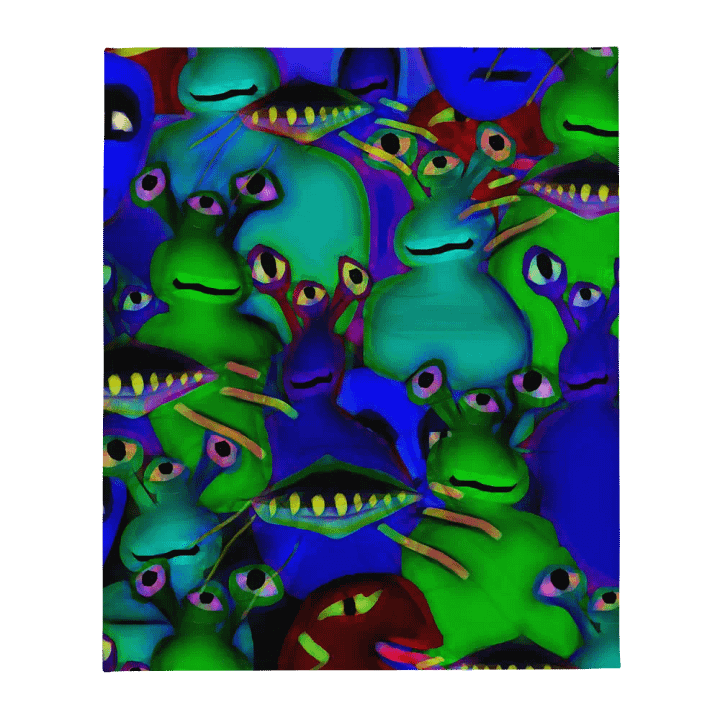 Aliens Collage Throw Blanket product image (13)