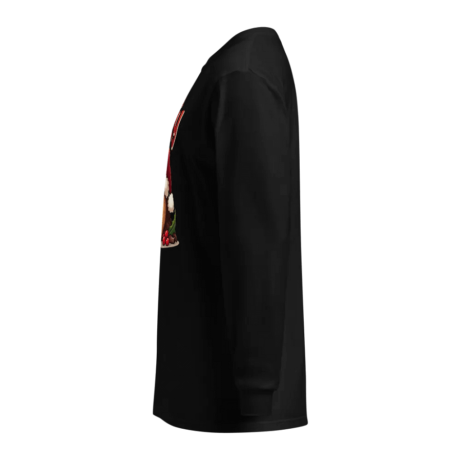 Yule Be Sorry Angry Log Santa Hat Long Sleeve Shirt product image (9)