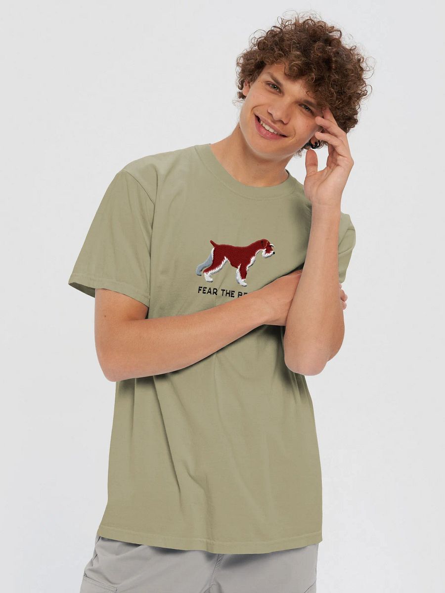 Fear the Beard T-Shirt(Embroidered) of a Standard Schnauzer(Chocolate) product image (5)