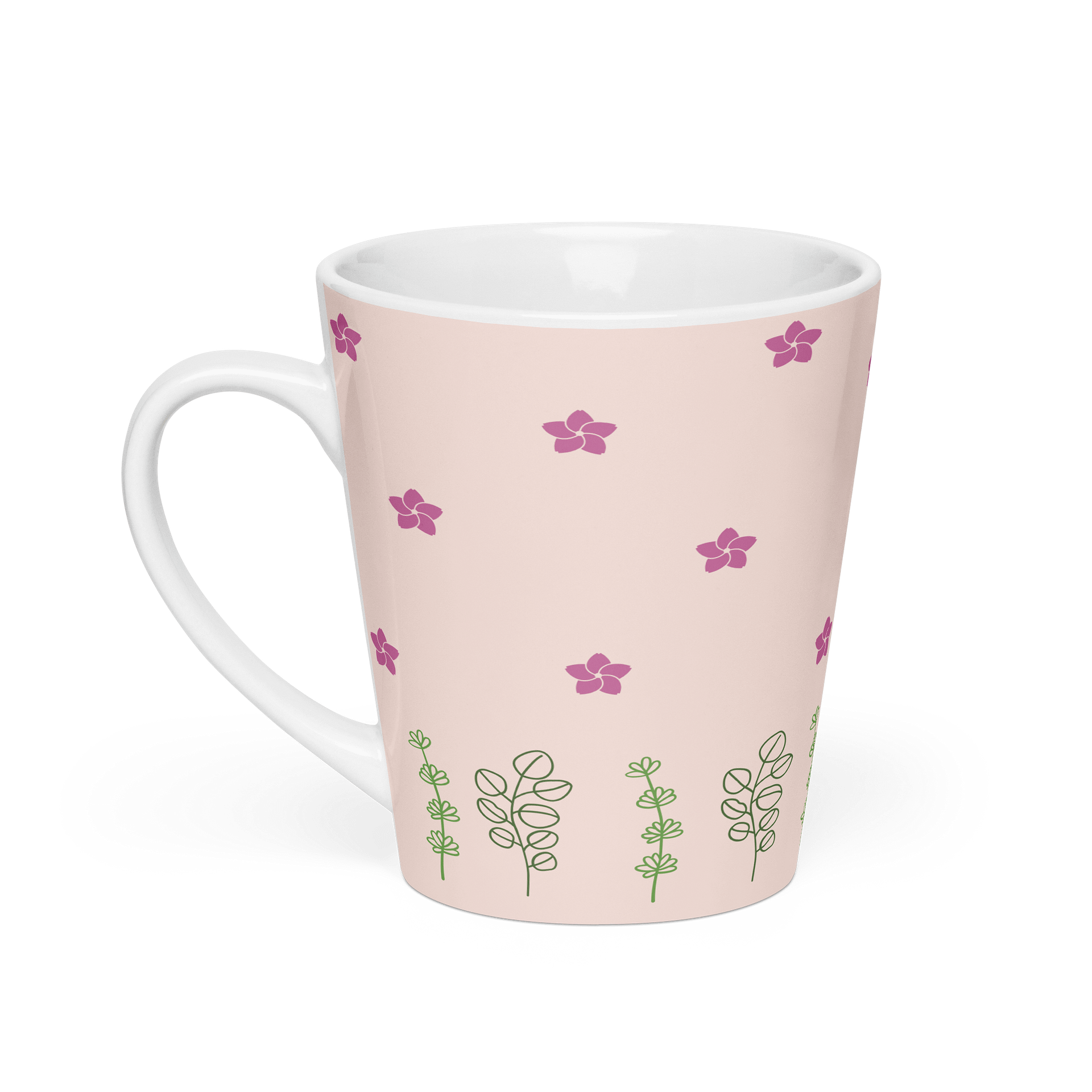 Botanical Elegance Latte Mug product image (1)