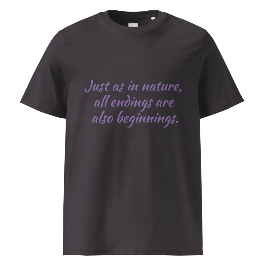 New Beginnings Quote Organic Tee product image (1)