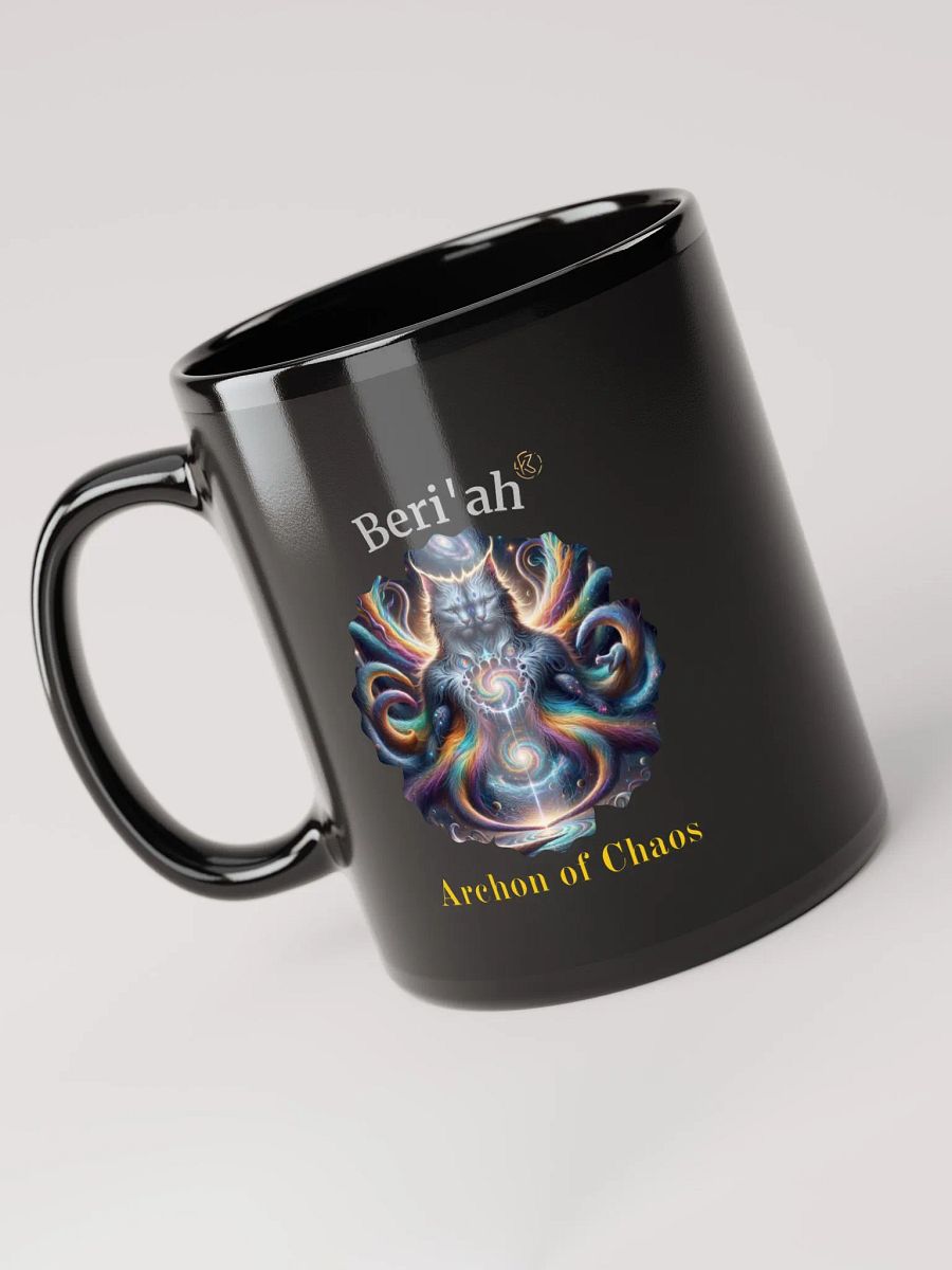 Supernal Beri´ah | Black Glossy Mug product image (5)