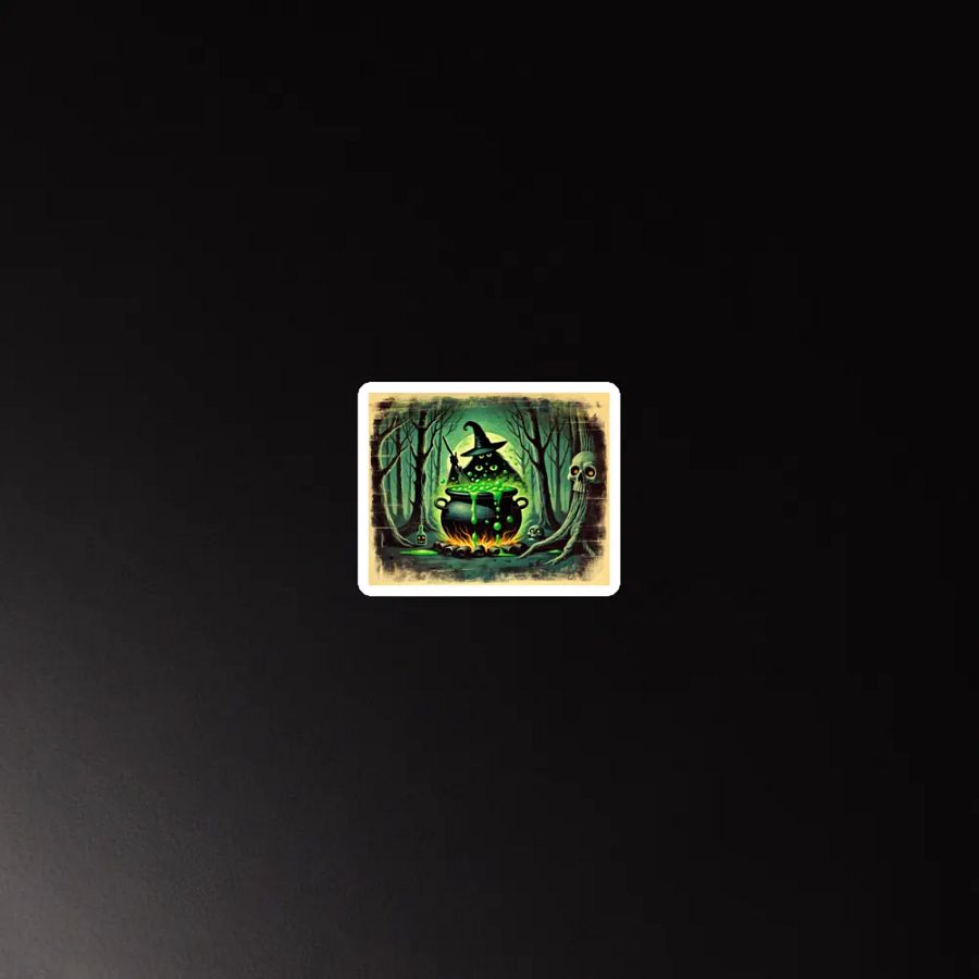 Cauldron Monster with Witch's Brew Die-Cut Magnet product image (3)