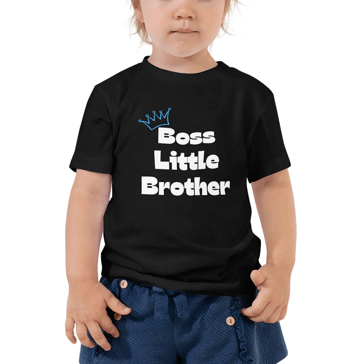 Boss momma little brother toddler shirt product image (1)