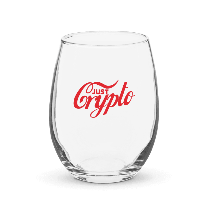 Just Crypto Stemless Wine Glass product image (1)