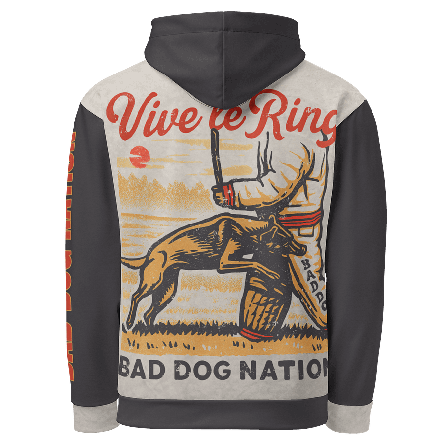 Vive le Ring Vintage - Premium Adult Unisex All Over Print Hoodie product image (1)