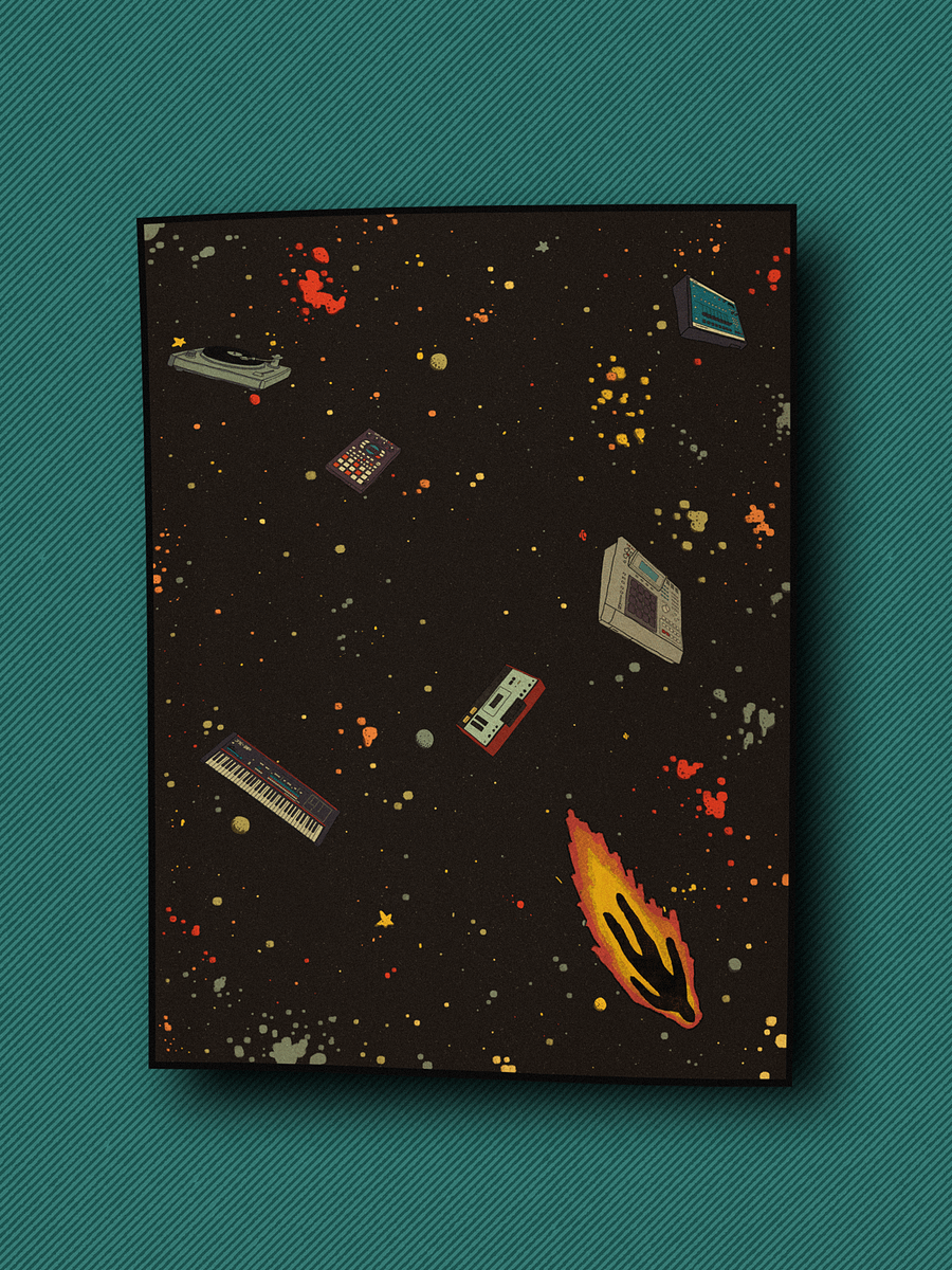 FRIENDLY COMET POSTER. product image (2)