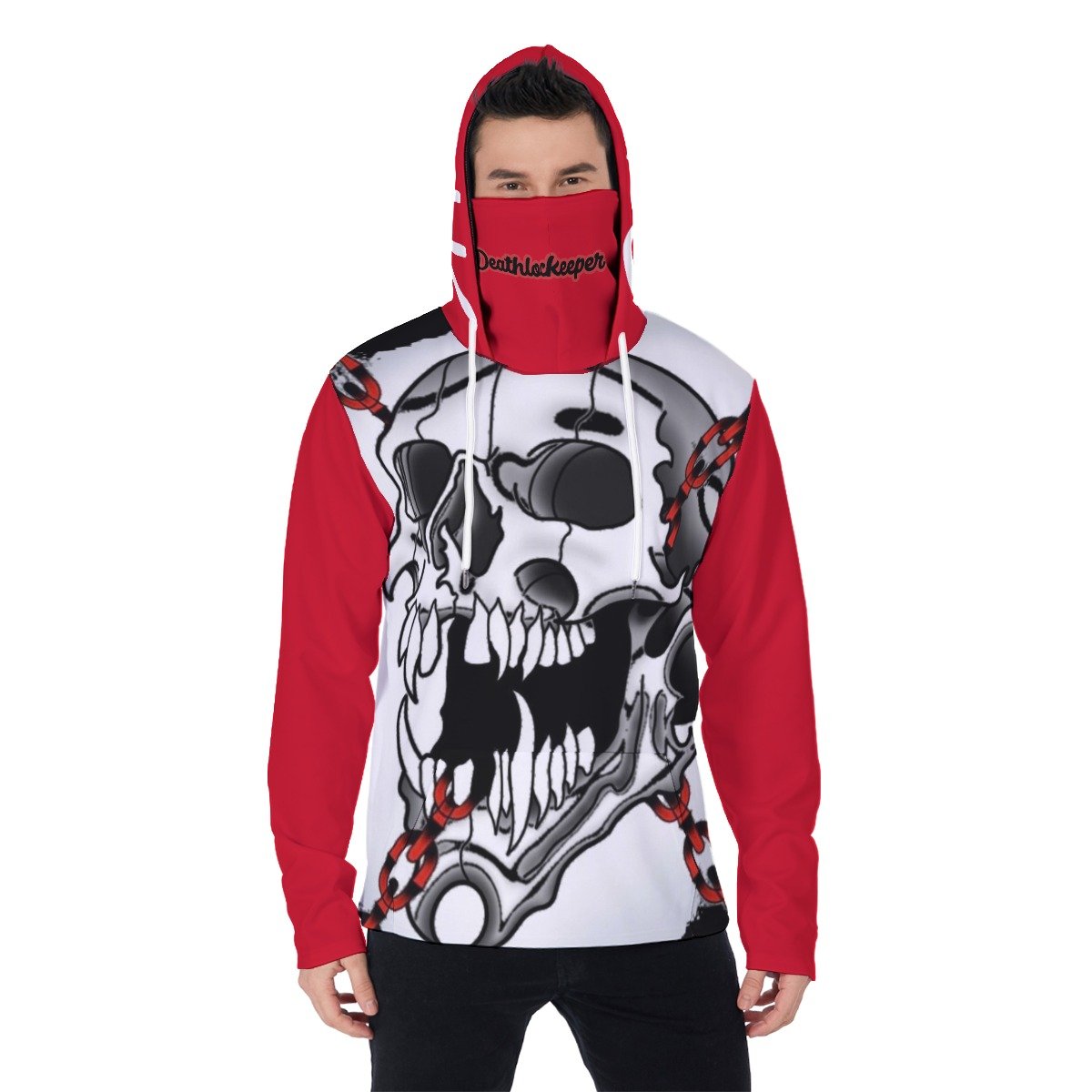 All-Over Print Men's Heavy Fleece Hoodie With Mask product image (1)