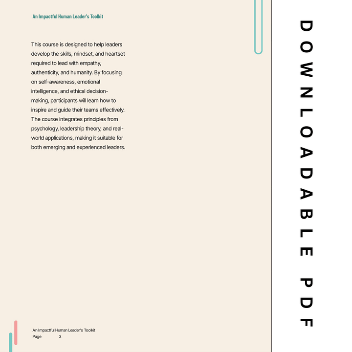 An Impactful Human Leader's Toolkit (PDF) product image (2)