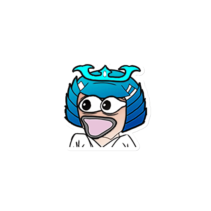 Samurai Poggers Die-Cut Magnet product image (1)