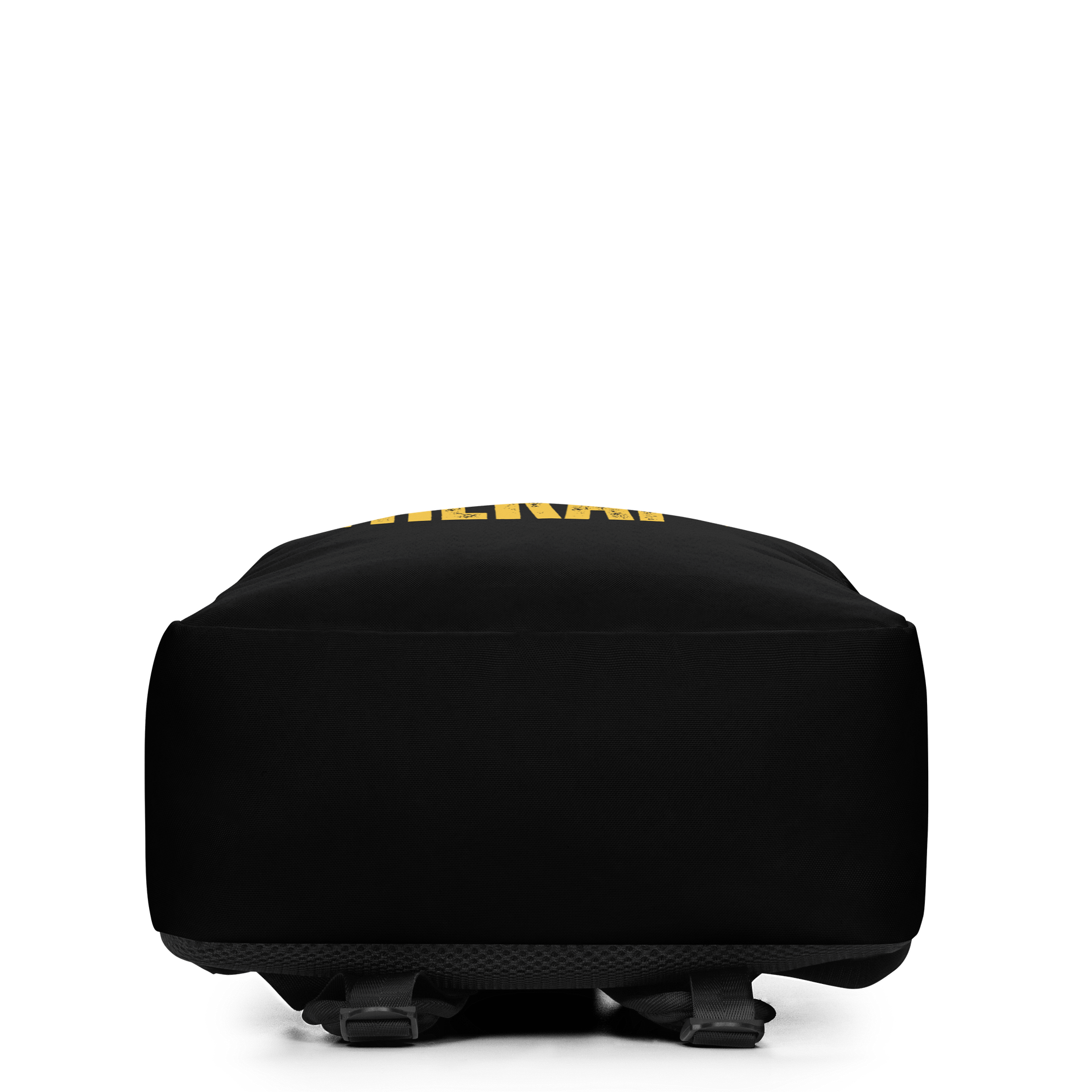 Music Is My Therapy Minimalist Backpack in Black and Gold product image (4)