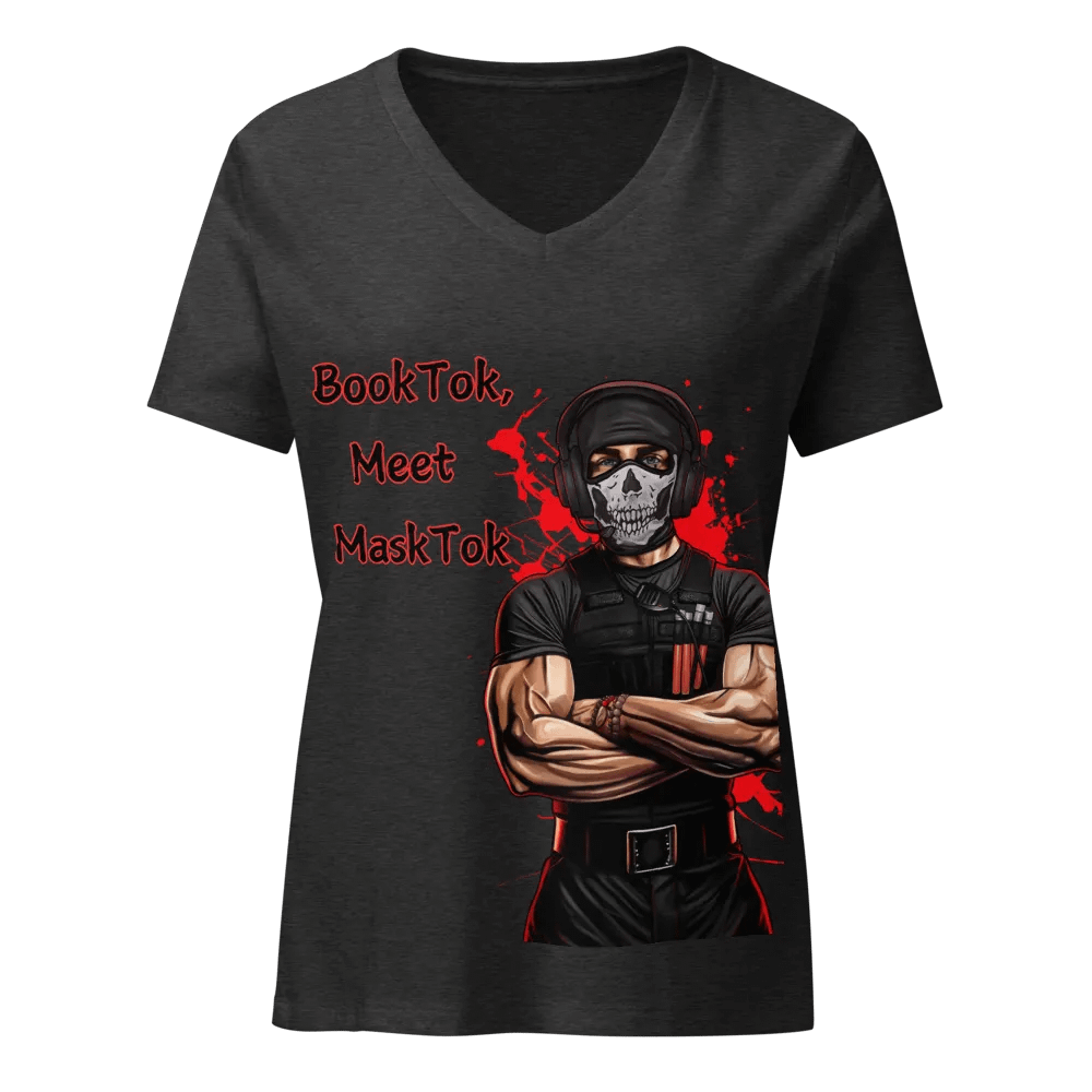 BookTok, Meet MaskTok V-Neck Tee product image (1)
