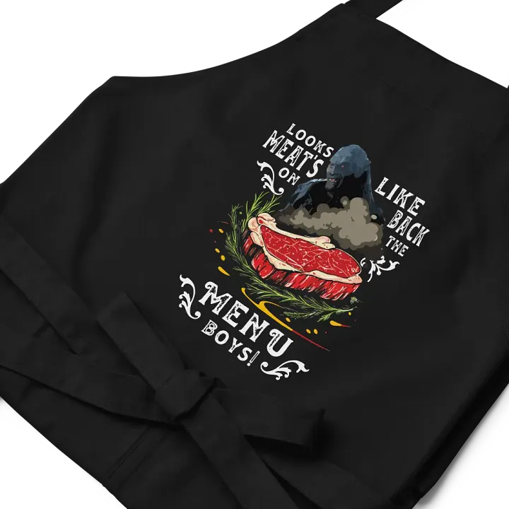 Looks like meat's back on the menu boys! Apron (EU only) product image (2)