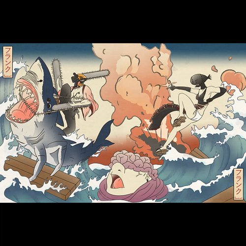Chainsaw Man Reze Arc Ukiyo-e Style Diptych. This one hurt my shoulder a bit #chainsawman #chainsawmanart #chainsawmanfanart ...