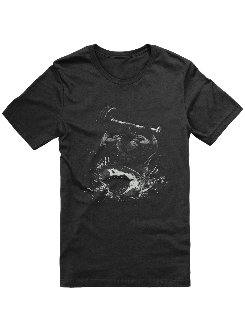 Shark Lifting Weights T-Shirt, Gym Bodybuilding Tee