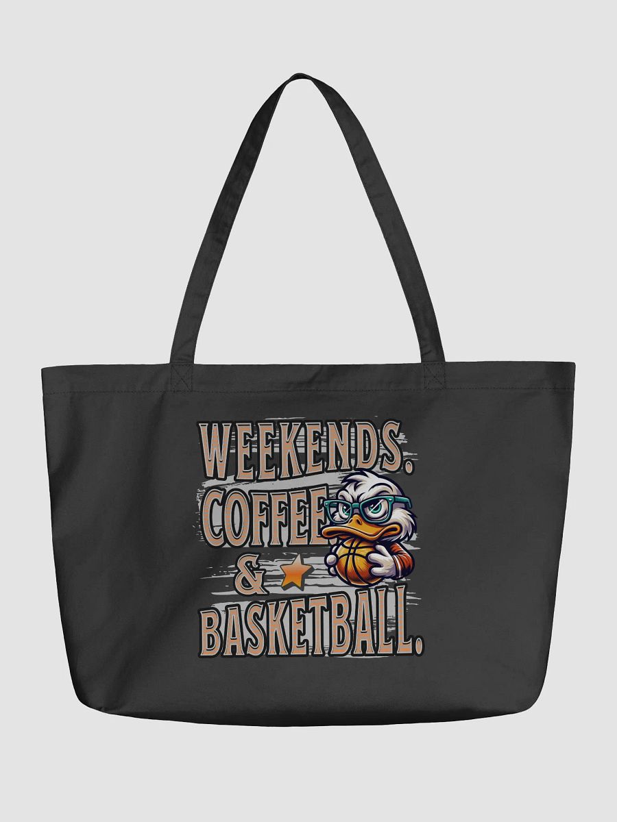 Weekends Coffee And Basketball Duck Quirky Tote product image (2)