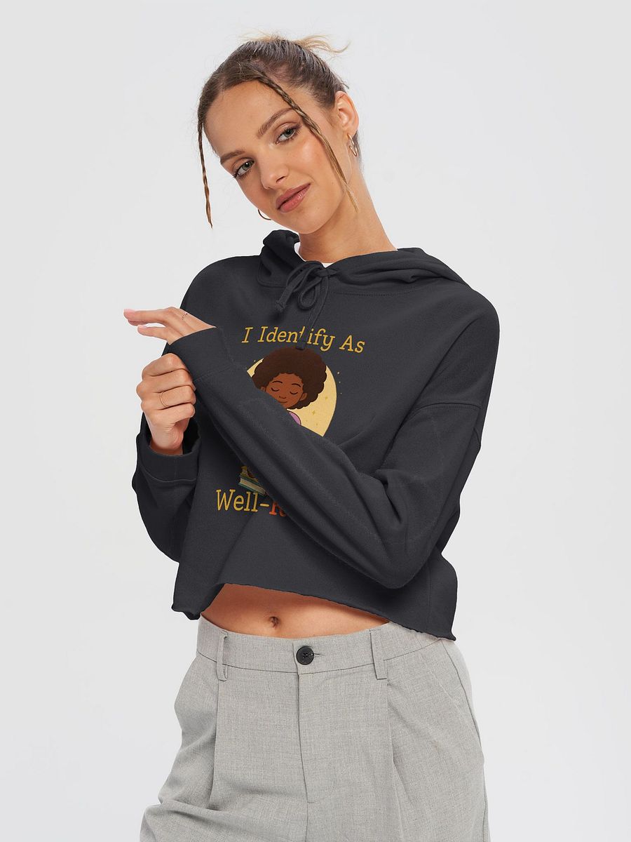 I Identify As Well Read Crop Hoodie product image (14)