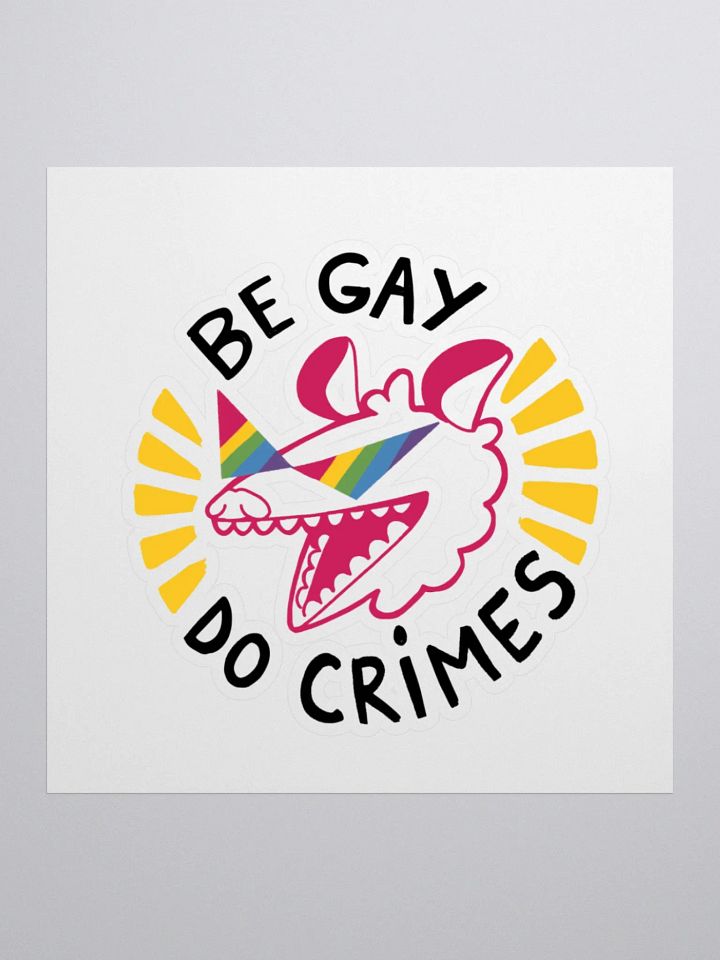 Be Gay Do Crimes Sticker product image (1)
