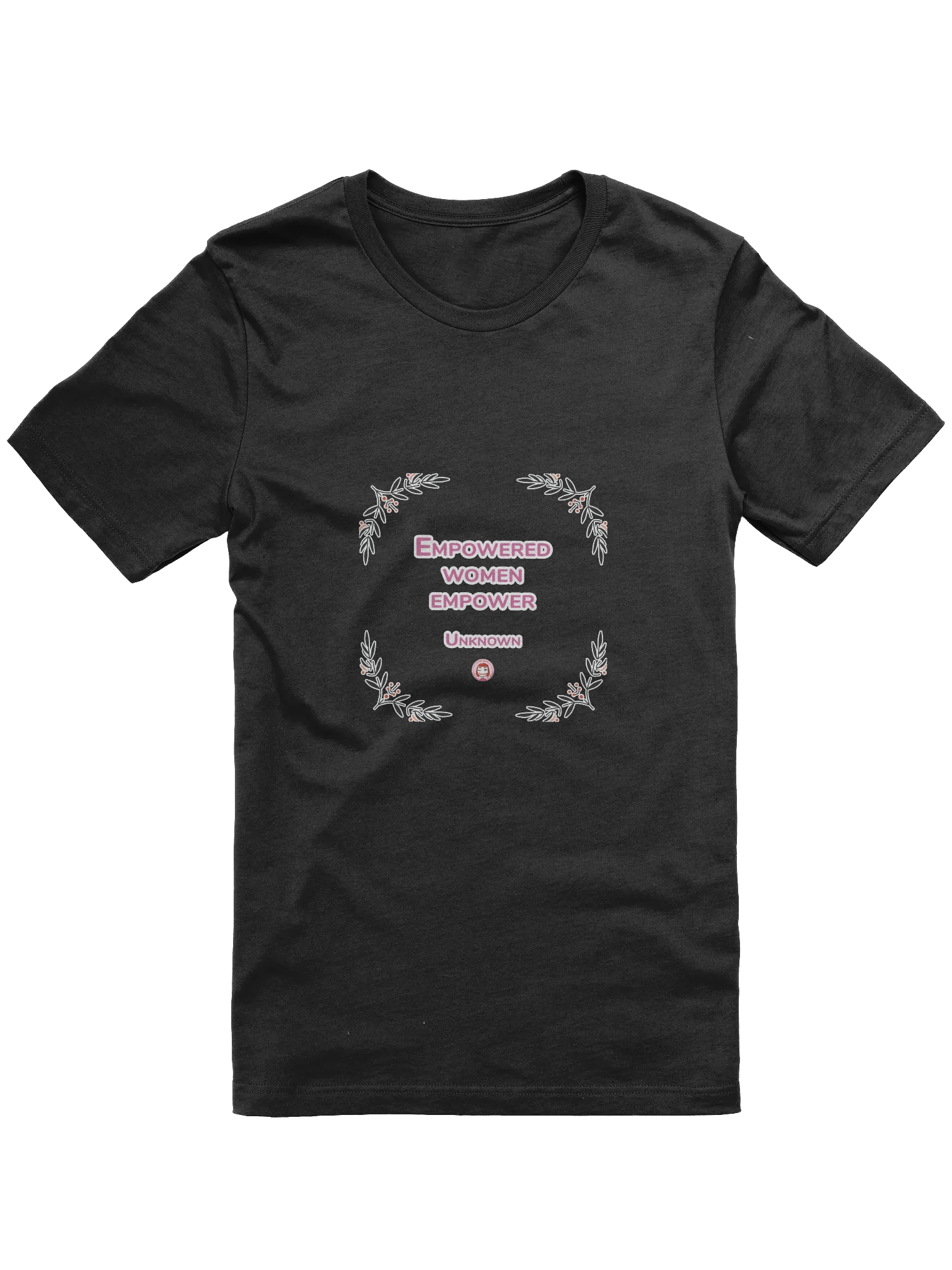 T055-001 Empowered women empower. – Unknown | Empowered Women Floral T-Shirt product image (3)
