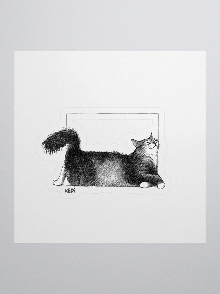 Cat Art Kiss Cut Stickers product image (1)