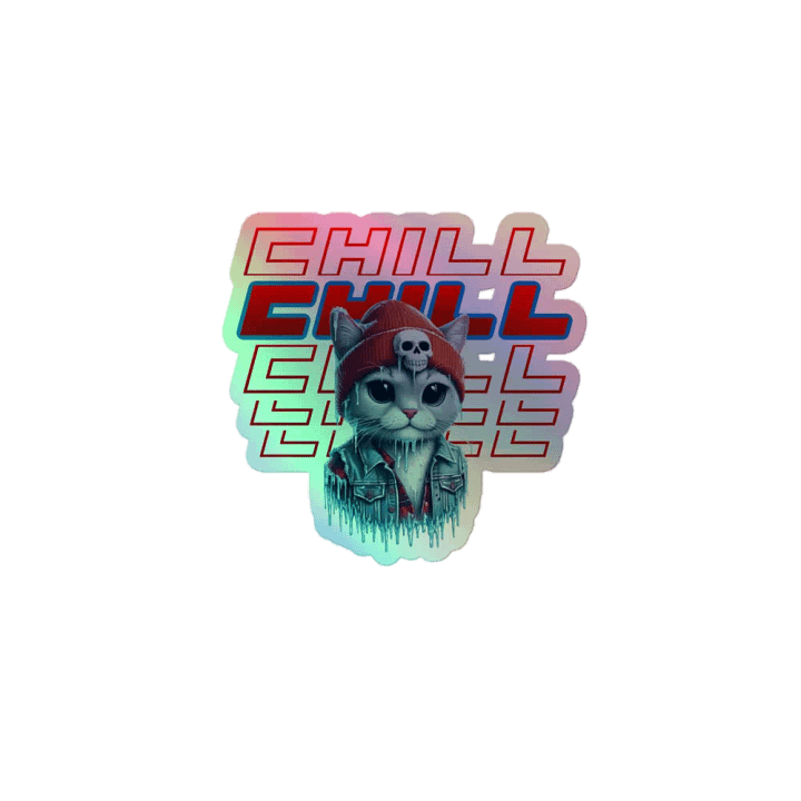CHILL KITTEN STICKER product image (1)