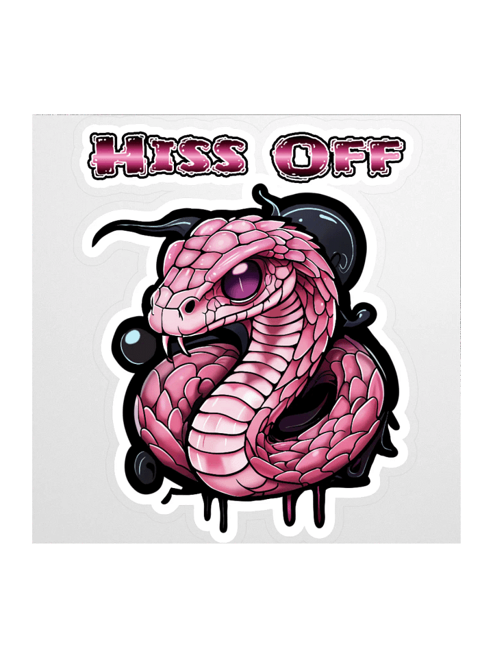 Hiss Off Kiss-Cut Stickers - With Words product image (1)