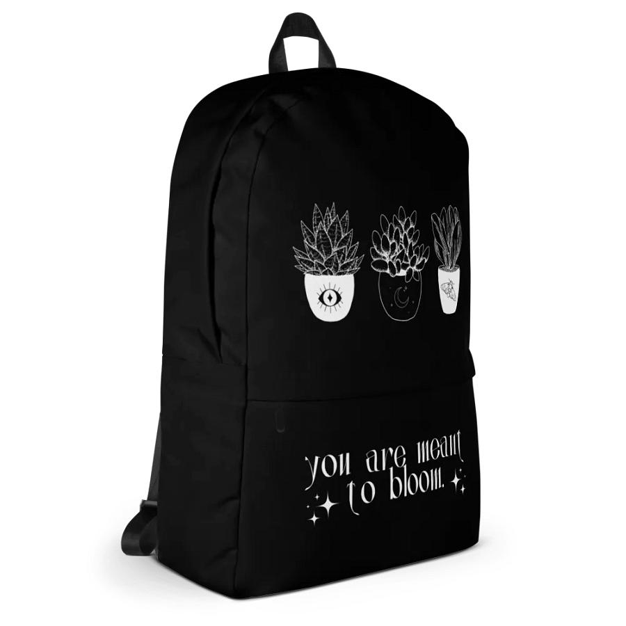 Whimsical Plant Motif Backpack product image (5)