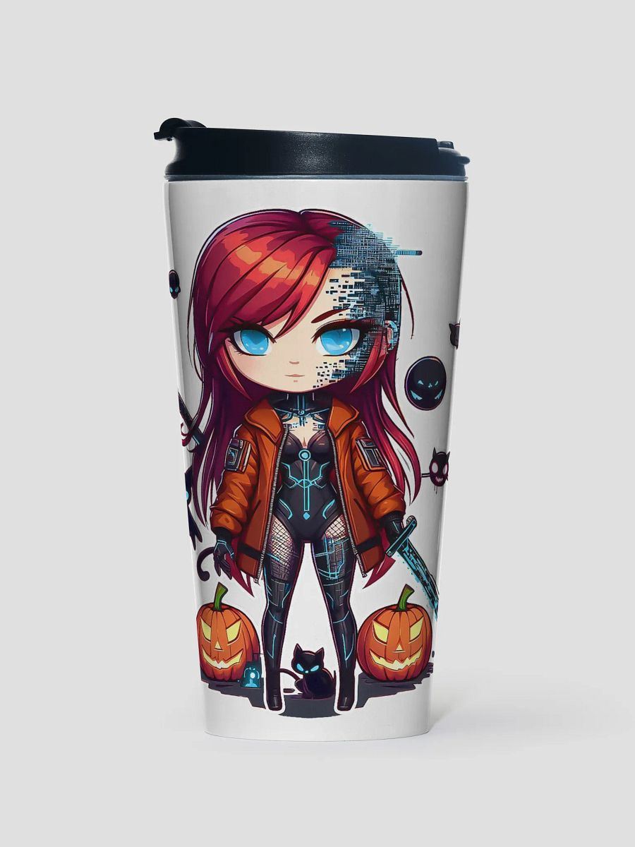 Eden the Cyberknight Chibi Halloween Travel Mug product image (1)