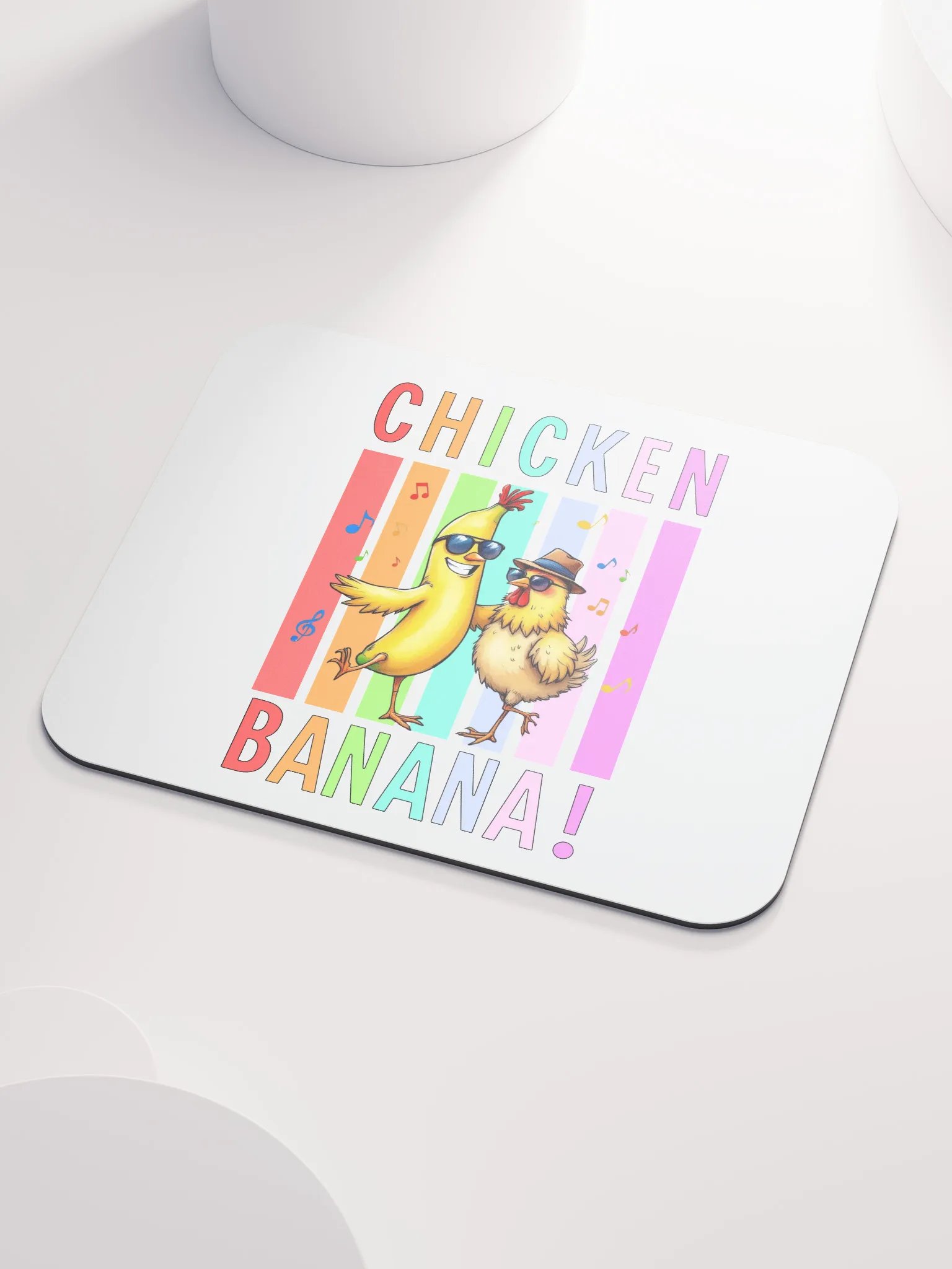Chicken Banana Funky Duo Mouse Pad product image (3)