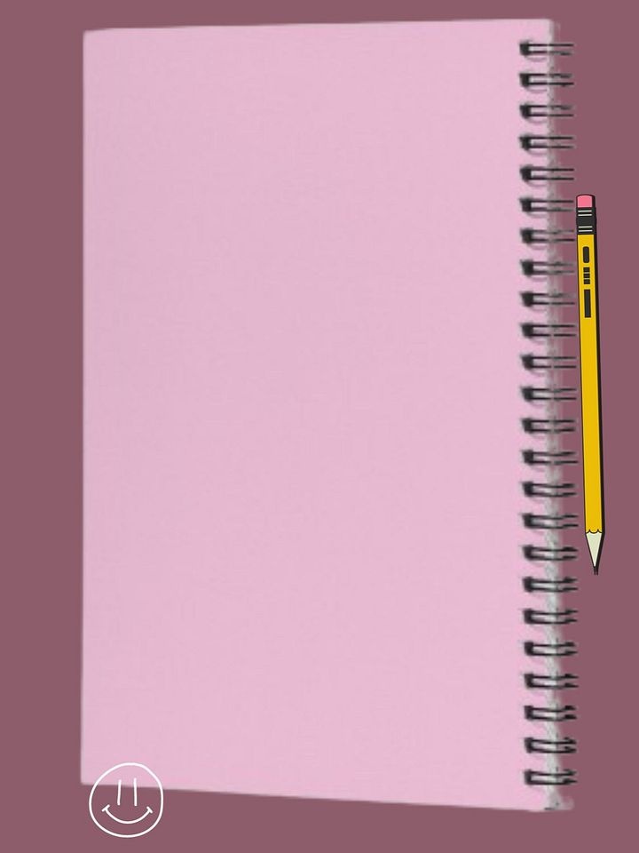 Pastel Water-Colored Ribbons Spiral Notebook product image (2)