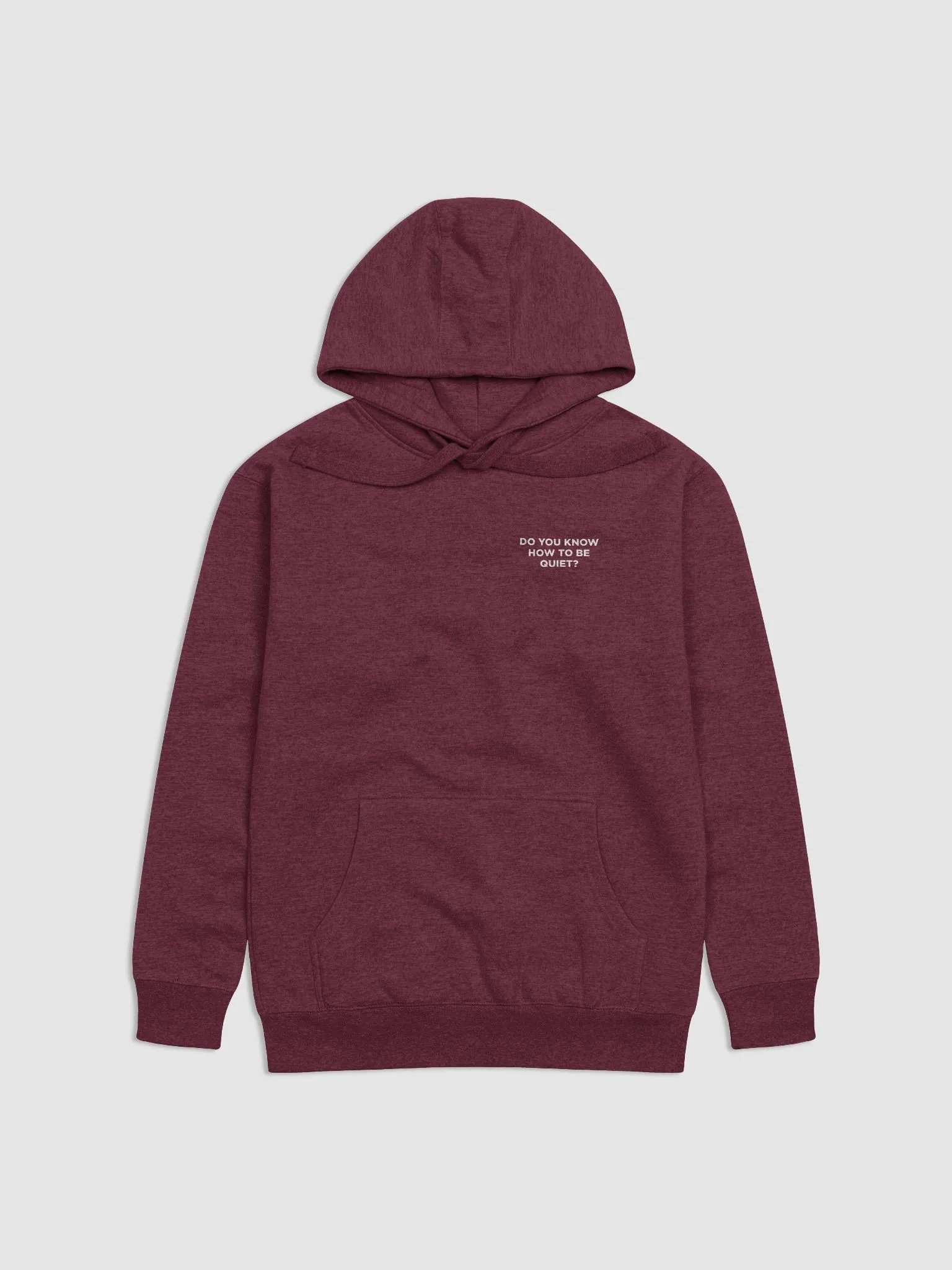 Do you know how to be Quiet? Hoodie (W) product image (3)