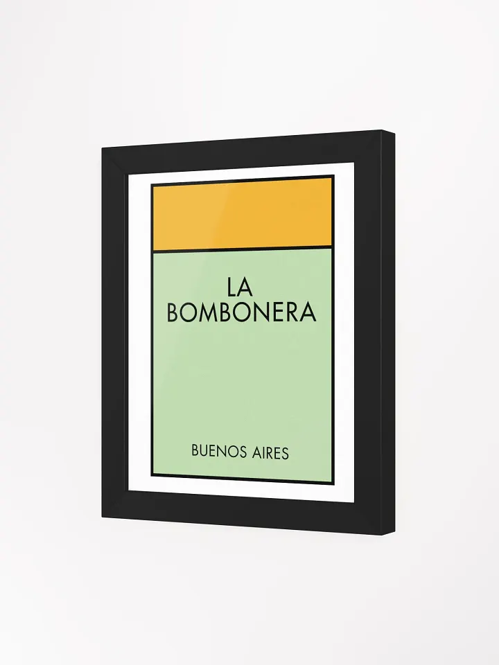 La Bombonera Buenos Aires Monopoly Title Art Framed Print product image (2)