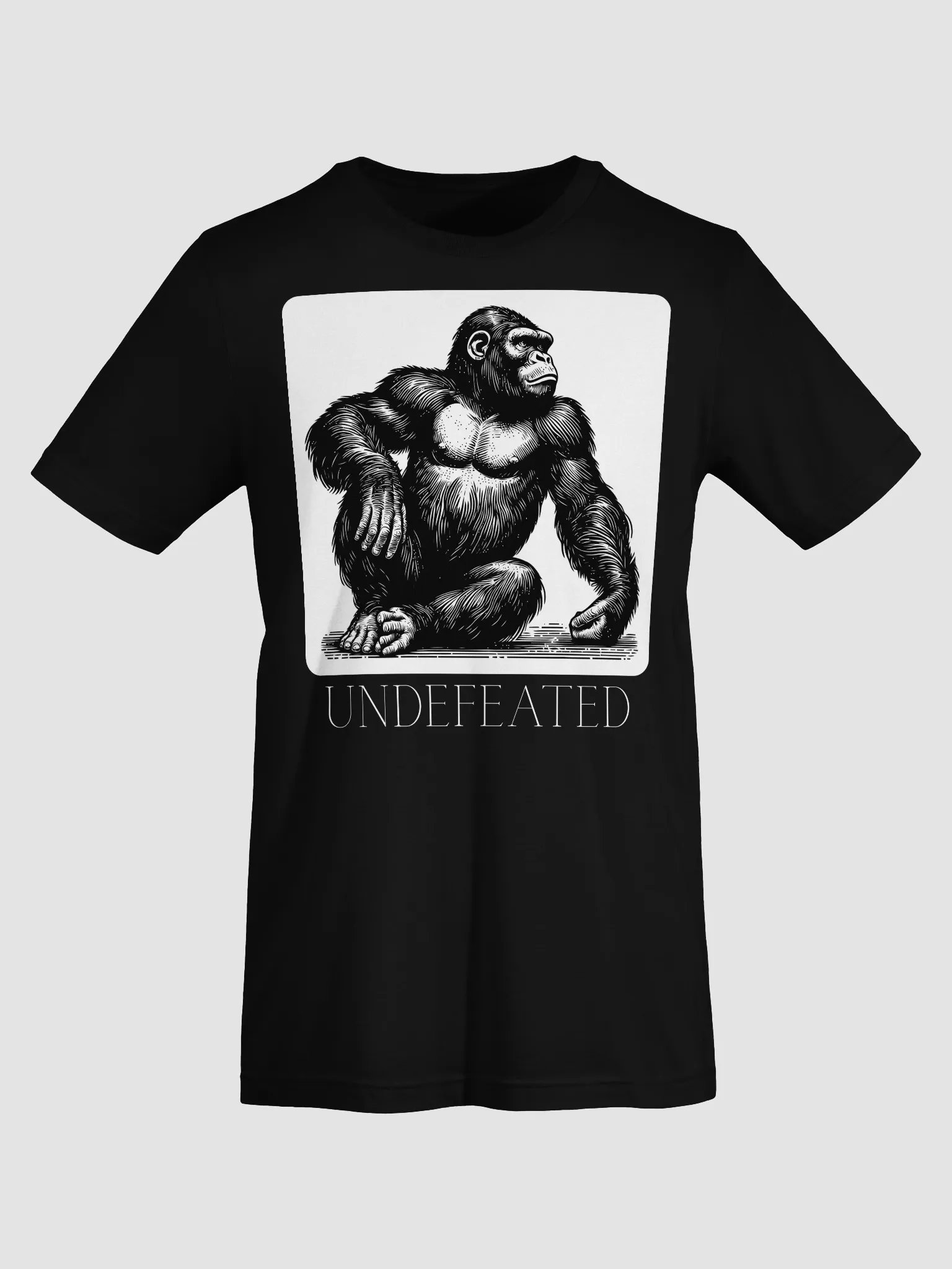 UNDEFEATED Gorilla Graphic Tee – Bella + Canvas 3001 Unisex Shirt product image (73)