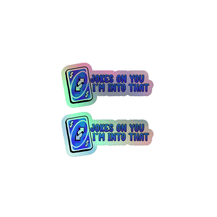 Jokes Holo Sticker 2pc product image (1)