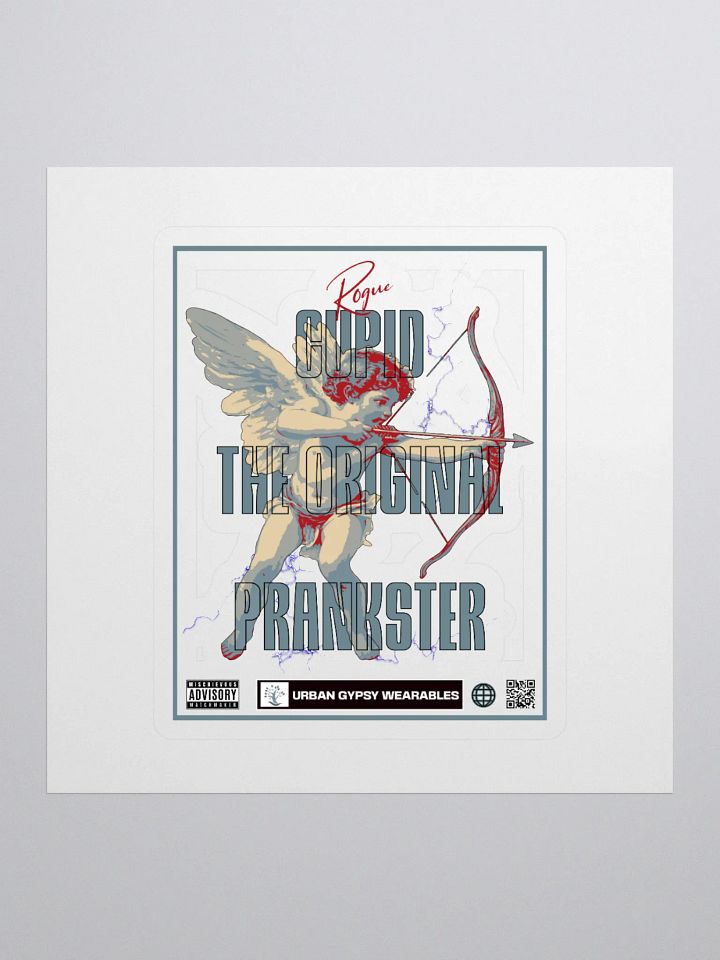 Cupid's Mischief Kiss Cut Sticker product image (1)