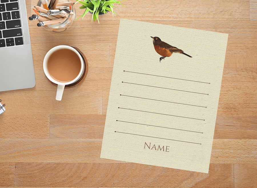 Canva Notepad Template: Robin product image (10)