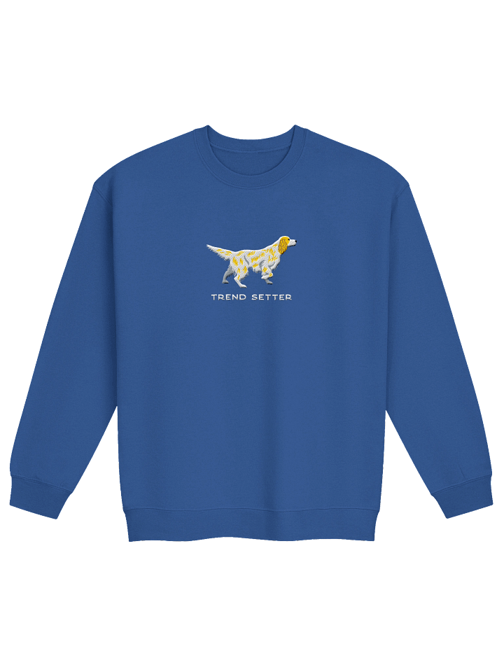 Trend Setter Sweatshirt (Embroidered) of an English Setter(Lemon Belton) product image (13)