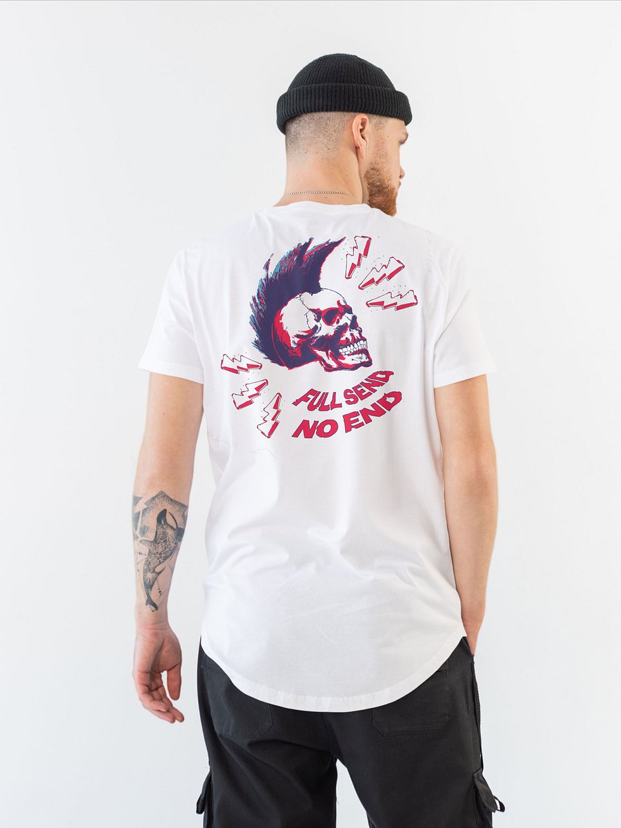 FULL SEND - NO END White Tee product image (5)