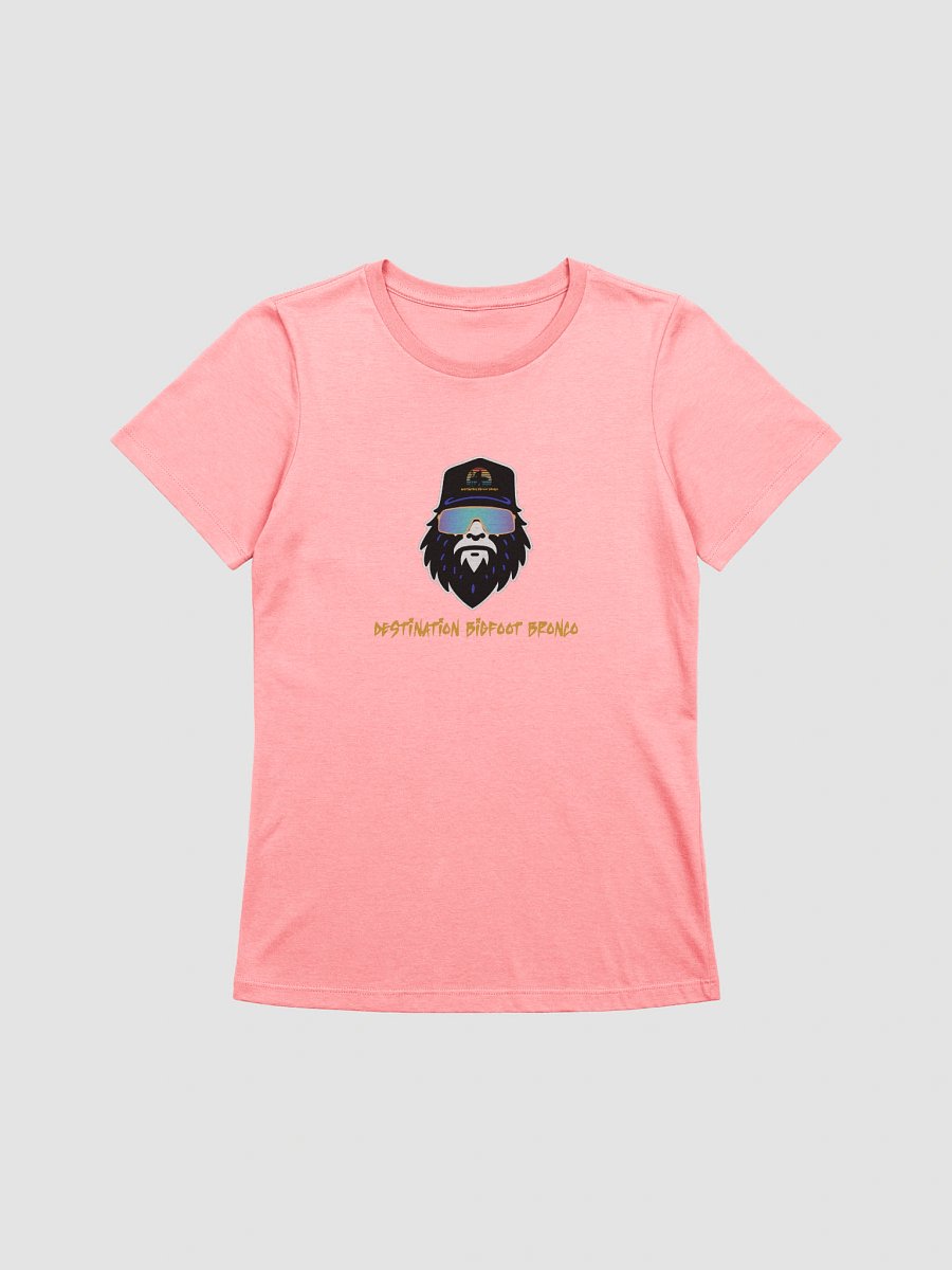 Destination Bigfoot Bronco Bigfoot Logo Bella+Canvas Women's Supersoft Relaxed-fit T-Shirt (Pink) product image (1)