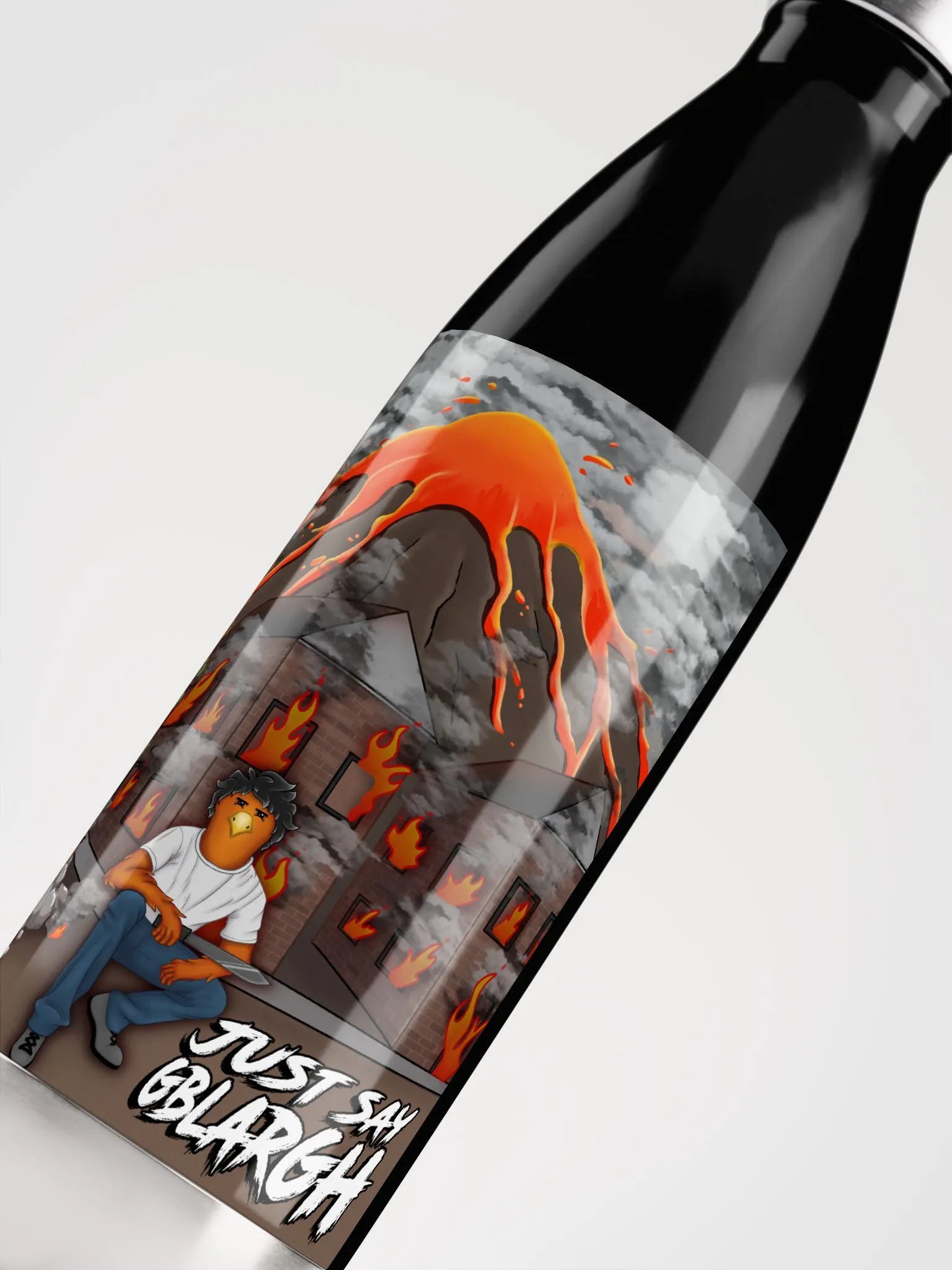 Just Say Gblargh! Poster Art Water Bottle product image (4)