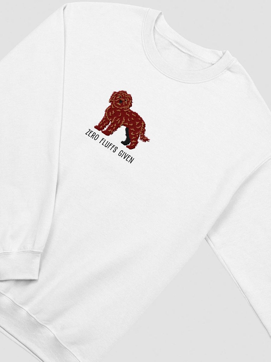Zero Fluffs Given Sweatshirt (Embroidered) of a Cockapoo(Chocolate) product image (18)