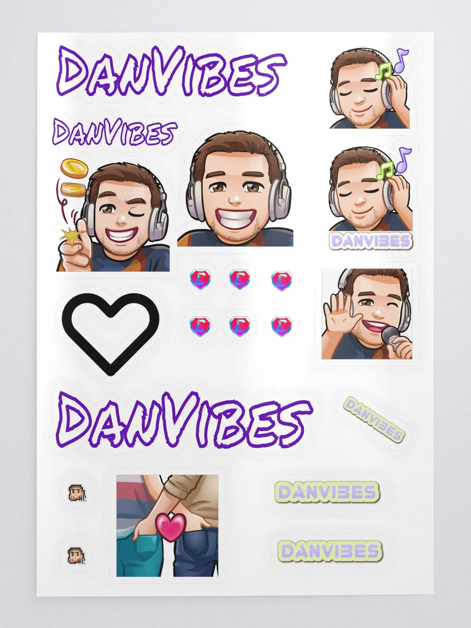 DanVibes - Sticker Sheet product image (1)