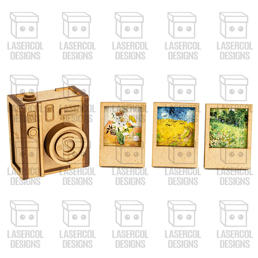 Instant Camera Photo Frames Box - Laser Cut Files product image (4)