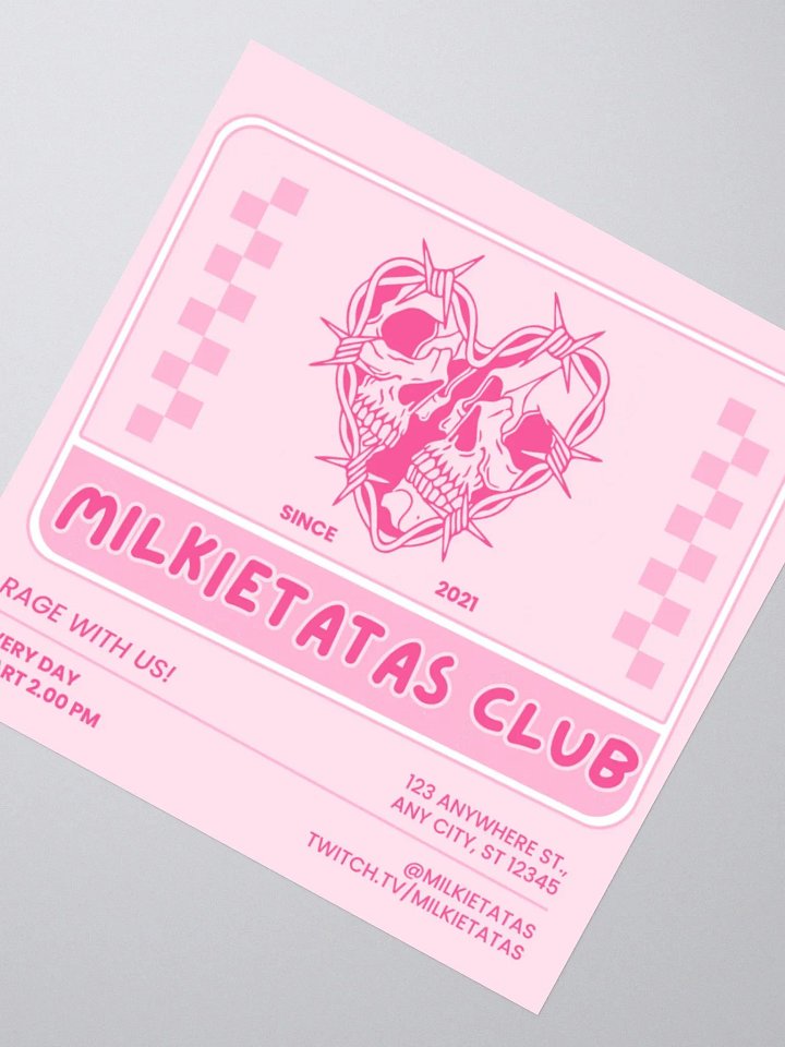 "MILKIETATAS CLUB" Sticker product image (2)