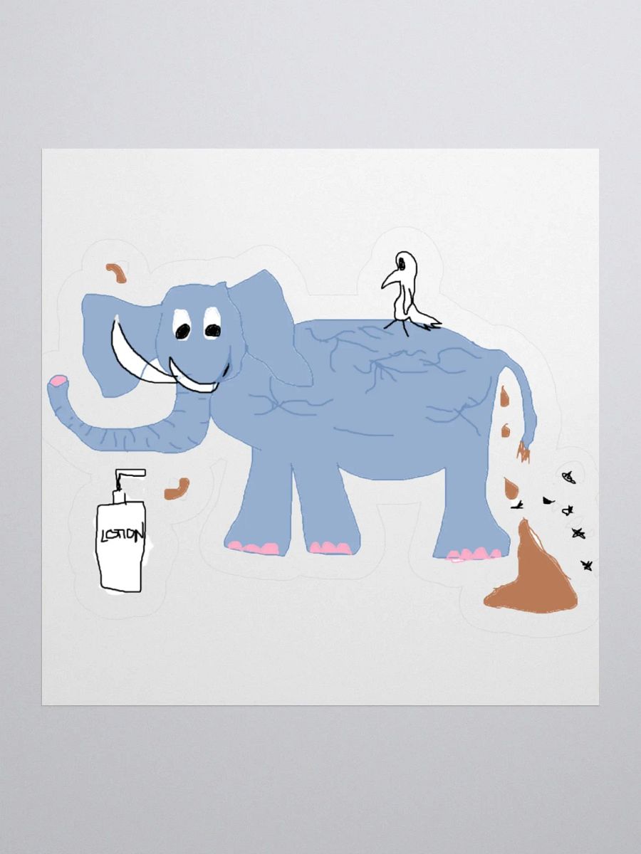 Dry Elephant Sticker product image (2)