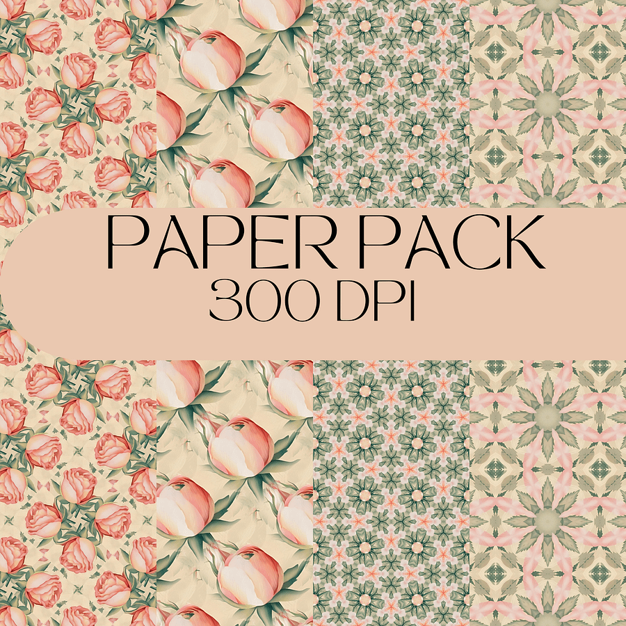 Classic Vintage Roses Paper Pack Bundle product image (5)