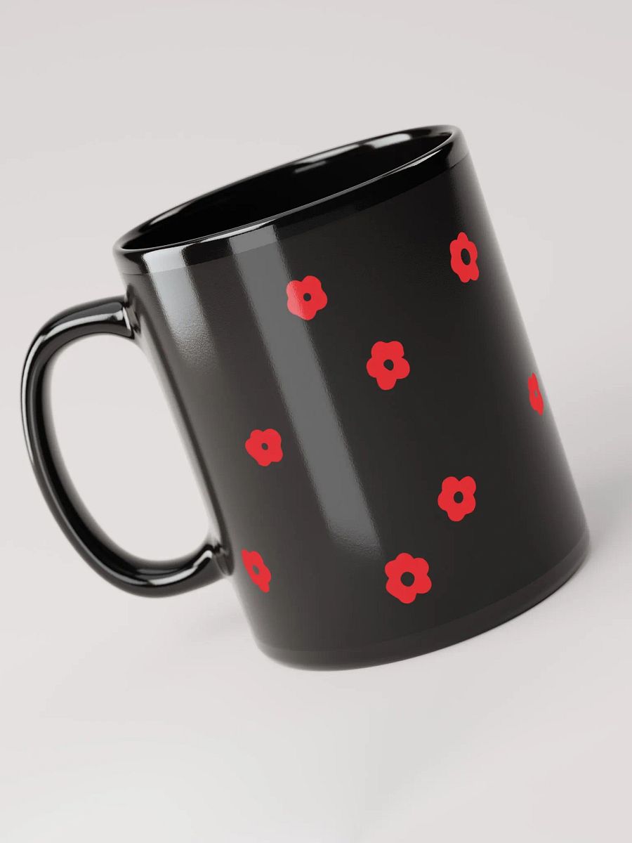 SMALL FLOWERS RED BEAUTIFUL COLORS CONTRAST SHINY MUG product image (3)