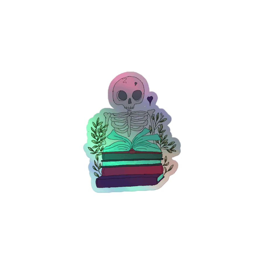 Skelly Book Club Holographic Stickers product image (1)